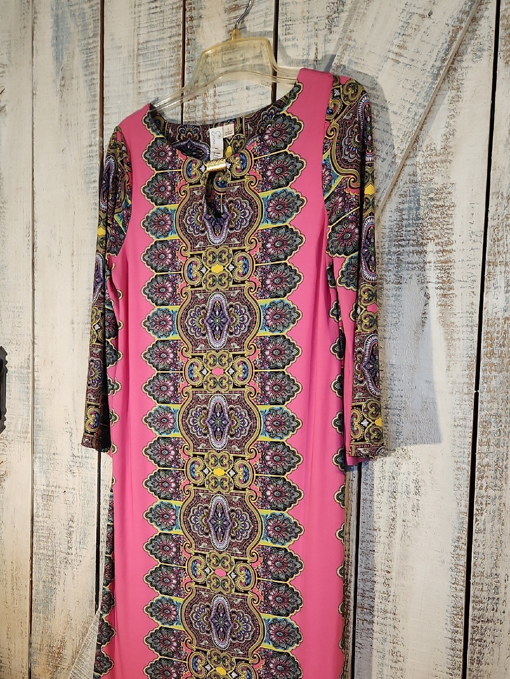 EMMA & MICHELLE S Slinky Colorful Dress Travel Friendly ,lightweight Beautiful